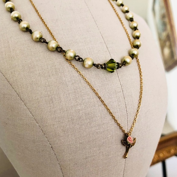 Vintage 1928 Necklace Lot of 2 🌹 - Picture 1 of 10